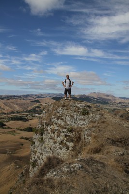 já na vrcholu Te Mata Peak