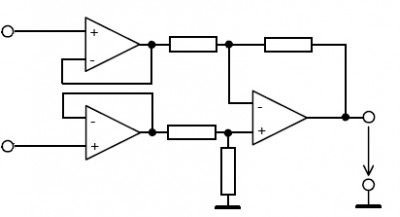 Diferenční zesilovač 2 [Patočka M., Řídící elektronika, VUT v Brně - UVEE]
